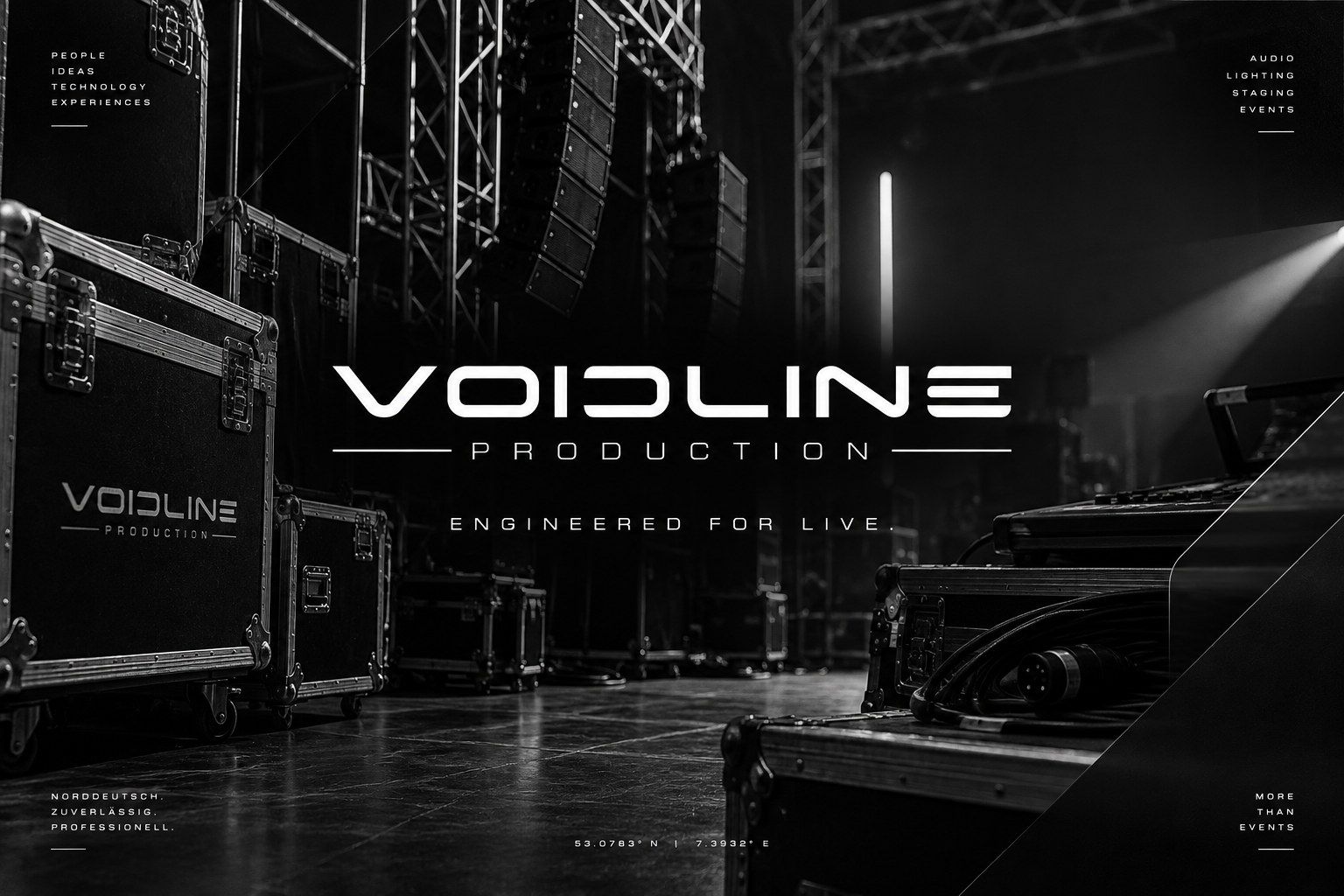 VOIDLINE Flightcases und Line-Array-Lautsprecher